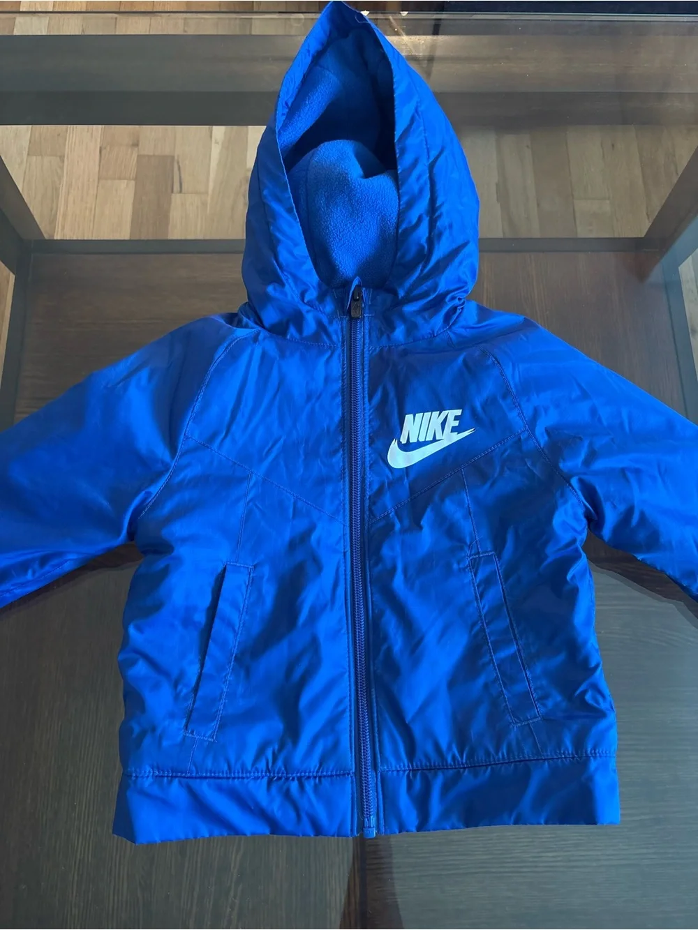 Nike Kids' Blue Hooded Jacket size 2T